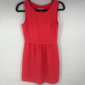 J.Crew coral mini dress EUC Size 0 Spring Summer Business Casual